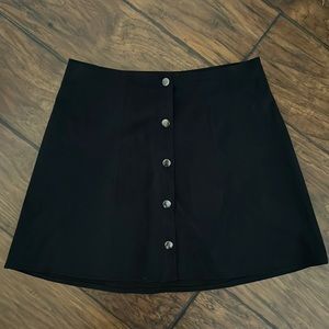 Black Suede Skirt